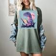 Trex Reading Book Dinosaur Women's Comfort Colors T-Shirt Berry Trex Reading Book Dinosaur Women's Comfort Colors T-Shirt Berry