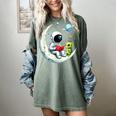UFO Alien Astronaut Reading Book In Space Women's Comfort Colors T-Shirt Berry UFO Alien Astronaut Reading Book In Space Women's Comfort Colors T-Shirt Berry