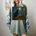 Van Gogh Starry Night Art Cat And Book Lovers Premium Tri-Blend Women's Comfort Colors T-Shirt Berry Van Gogh Starry Night Art Cat And Book Lovers Premium Tri-Blend Women's Comfort Colors T-Shirt Berry
