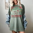 All I Want For Christmas Is A Dragon & Books Ugly Sweater Women's Comfort Colors T-Shirt Berry All I Want For Christmas Is A Dragon & Books Ugly Sweater Women's Comfort Colors T-Shirt Berry