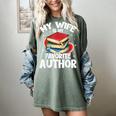 My Wife Is My Favorite Author Book Writer Women's Comfort Colors T-Shirt Berry