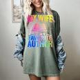 My Wife Is My Favorite Author Book Writer Writing Husband Women's Comfort Colors T-Shirt Berry