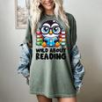 Wild About Reading Book Lover Penguin Women's Comfort Colors T-Shirt Berry Wild About Reading Book Lover Penguin Women's Comfort Colors T-Shirt Berry