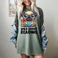 Wild About Reading Book Lover Pug Dog Women's Comfort Colors T-Shirt Berry Wild About Reading Book Lover Pug Dog Women's Comfort Colors T-Shirt Berry