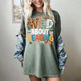 Wild About Reading Zoo Animals Books Reader Lover Women's Comfort Colors T-Shirt Berry