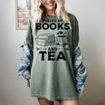 Women's Fueled By Books And Tea Book Lover Bookworm Reading Books Women's Comfort Colors T-Shirt Berry