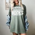 Women's Introverted But Willing To Discuss Books Women's Comfort Colors T-Shirt Berry