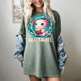 Women's Readsolotl Kawaii Axolotl Reading Book Lover Women's Comfort Colors T-Shirt Berry