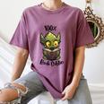 100 Book Goblin Cute Book Reader And Library Lover Women's Comfort Colors T-Shirt Blue Jean