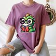 Adorable Book Lover Iguana With Reading Glasses Cute Women's Comfort Colors T-Shirt Blue Jean