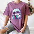 Adorable Book Lover Yeti With Reading Glasses Cute Women's Comfort Colors T-Shirt Blue Jean Adorable Book Lover Yeti With Reading Glasses Cute Women's Comfort Colors T-Shirt Blue Jean
