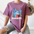 Axolotl Read Book Kawaii Reading Books For Men Women Women's Comfort Colors T-Shirt Blue Jean