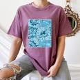 Blue Comic Book Blue Graphic Women's Comfort Colors T-Shirt Blue Jean