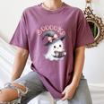 Boo Ghost Books Coquette Bow Halloween Women School Teacher Women's Comfort Colors T-Shirt Blue Jean Boo Ghost Books Coquette Bow Halloween Women School Teacher Women's Comfort Colors T-Shirt Blue Jean