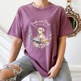 Book And Dog Lover Reading Humor Librarian Women's Comfort Colors T-Shirt Blue Jean