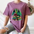 Book Dragon Reading Books Women's Comfort Colors T-Shirt Blue Jean Book Dragon Reading Books Women's Comfort Colors T-Shirt Blue Jean