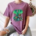 Book Dragon Reading Fantasy Women's Comfort Colors T-Shirt Blue Jean Book Dragon Reading Fantasy Women's Comfort Colors T-Shirt Blue Jean