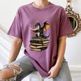 Book Dragon Women's Comfort Colors T-Shirt Blue Jean