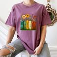Book Flower 8647 Foxtrots Deltas Tangos Women's Comfort Colors T-Shirt Blue Jean