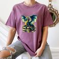 Book Lover Reading Fantasy Dragon Women's Comfort Colors T-Shirt Blue Jean