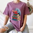 Book Reading Book Reader Manatees Sea Animal Sea Cow Manatee Women's Comfort Colors T-Shirt Blue Jean