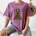 All Booked For Christmas Book Tree Book Lover Teacher Women's Comfort Colors T-Shirt Blue Jean