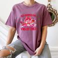 All Booked For Valentines Coquette Bow Book Valentine Day Women's Comfort Colors T-Shirt Blue Jean