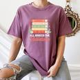 All Booked For Valentines Retro Book Lover Teacher Bookworm Premium Tri-Blend Women's Comfort Colors T-Shirt Blue Jean