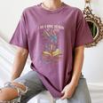 Bookish Quote I Am a Book Dragon Not a Worm Reading Book Women's Comfort Colors T-Shirt Blue Jean