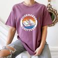 Bookmarks Are For Quitters Reader Read Book Reading Women's Comfort Colors T-Shirt Blue Jean