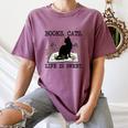 Books Cats Life Is Sweet Cat Book Lover Men Women Teen Women's Comfort Colors T-Shirt Blue Jean Books Cats Life Is Sweet Cat Book Lover Men Women Teen Women's Comfort Colors T-Shirt Blue Jean