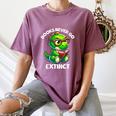 Books Never Go Extinct Reading Dinosaur Bookish Nerdy Women's Comfort Colors T-Shirt Blue Jean Books Never Go Extinct Reading Dinosaur Bookish Nerdy Women's Comfort Colors T-Shirt Blue Jean