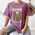 Books Make Me Happy Skeleton Read Reading Librarian Book Women's Comfort Colors T-Shirt Blue Jean Books Make Me Happy Skeleton Read Reading Librarian Book Women's Comfort Colors T-Shirt Blue Jean