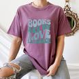 Books Are My Love Language Retro Book Quote Women's Comfort Colors T-Shirt Blue Jean Books Are My Love Language Retro Book Quote Women's Comfort Colors T-Shirt Blue Jean
