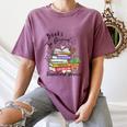 Books Original Handheld Device Reader Literacy Book Lover Women's Comfort Colors T-Shirt Blue Jean