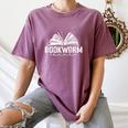 Bookworm Aunt Reading Lover Women's Comfort Colors T-Shirt Blue Jean