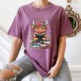Bookworm Cute Baby Highland Cow Reading Book Women's Comfort Colors T-Shirt Blue Jean Bookworm Cute Baby Highland Cow Reading Book Women's Comfort Colors T-Shirt Blue Jean