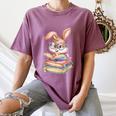 Bunny Rabbit Reading Books Rabbit Books Bunny Reader Women's Comfort Colors T-Shirt Blue Jean Bunny Rabbit Reading Books Rabbit Books Bunny Reader Women's Comfort Colors T-Shirt Blue Jean