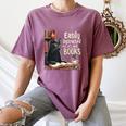 Cats And Books Book & Cat Lover Easily Distracted By Women's Comfort Colors T-Shirt Blue Jean Cats And Books Book & Cat Lover Easily Distracted By Women's Comfort Colors T-Shirt Blue Jean