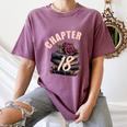 Chapter 18 18th Birthday Women Book Lovers Its My Birthday Women's Comfort Colors T-Shirt Blue Jean