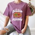 Christmas Book Lover Gingerbread Library Reading Bookaholic Women's Comfort Colors T-Shirt Blue Jean Christmas Book Lover Gingerbread Library Reading Bookaholic Women's Comfort Colors T-Shirt Blue Jean