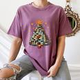 Christmas Tree Books Women's Comfort Colors T-Shirt Blue Jean Christmas Tree Books Women's Comfort Colors T-Shirt Blue Jean