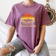 Coffee Beans & Books Retro Bookworm Librarian Women's Comfort Colors T-Shirt Blue Jean
