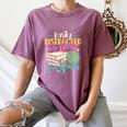 Crochet And Reading Crocheter Bookish Crocheting Book Lover Women's Comfort Colors T-Shirt Blue Jean