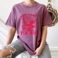 Cupid's Favorite Teacher Valentines Day Heart Book Lover Women's Comfort Colors T-Shirt Blue Jean