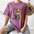 Cute Coyote With Book I Kids Coyote Women's Comfort Colors T-Shirt Blue Jean Cute Coyote With Book I Kids Coyote Women's Comfort Colors T-Shirt Blue Jean
