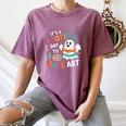 Cute Ghost Book Halloween Spooky Boo School Art Teacher Women's Comfort Colors T-Shirt Blue Jean Cute Ghost Book Halloween Spooky Boo School Art Teacher Women's Comfort Colors T-Shirt Blue Jean