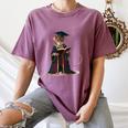 Cute Mouse Reading Book Graduation Women's Comfort Colors T-Shirt Blue Jean