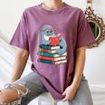 Cute Reading Seal On Books Book Lover Women's Comfort Colors T-Shirt Blue Jean