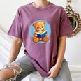 Cute Teddy Bear Reading Book Fun Women's Comfort Colors T-Shirt Blue Jean Cute Teddy Bear Reading Book Fun Women's Comfort Colors T-Shirt Blue Jean